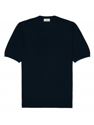 Altea T-Shirt Maglia Lino Cotone Blu Navy