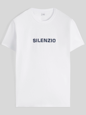 ASPESI T-Shirt Silenzio Bianco
