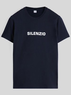 ASPESI T-Shirt Silenzio Blu